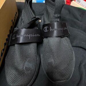 Champion Black and Red Athletic Sneakers